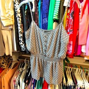 NWOT FullTilt Sheer Gray Tank sz M